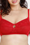 Zivame True Curv Love Stories Double Layered Non Wired Full Coverage Super Support Bra - Chilli Pepper — thumbnail 6